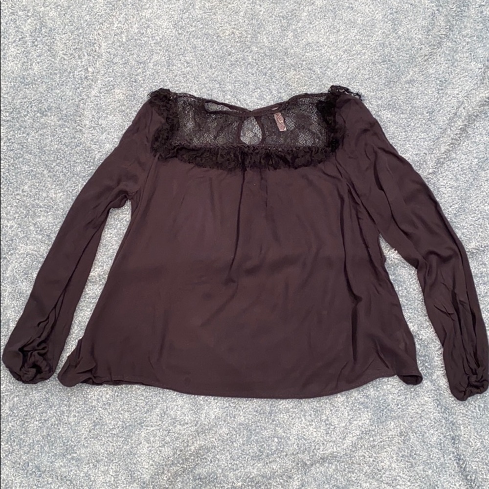 Lacy detail blouse